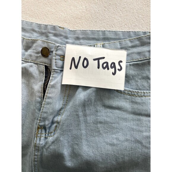 Palmer Heritage Distressed Hem High Rise Wide Leg Jeans Woman's Size 31 - Picture 5 of 16